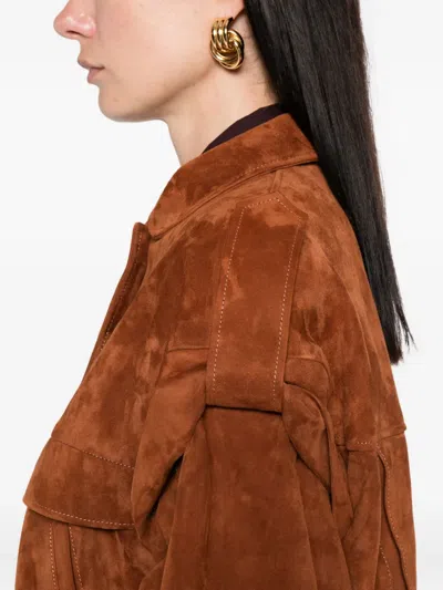 Ducie Frida Suede Jacket In Brown