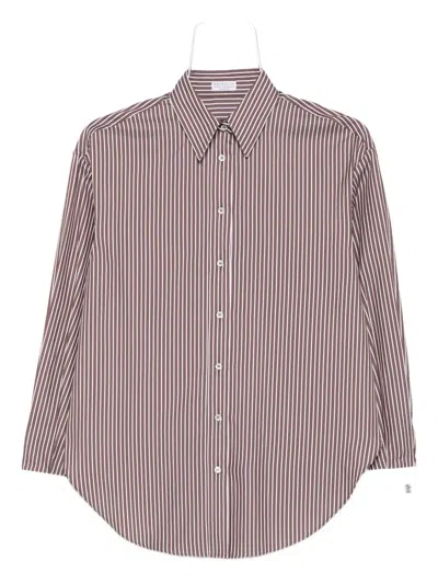 Brunello Cucinelli Brown Shirts In Brown