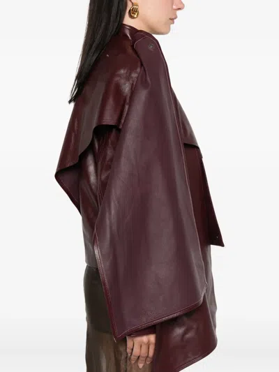 Ducie Naomi Leather Jacket In Brown