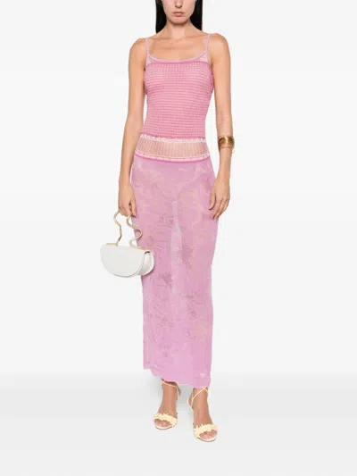 Roberta Einer Delicate Maxi Dress In Pink