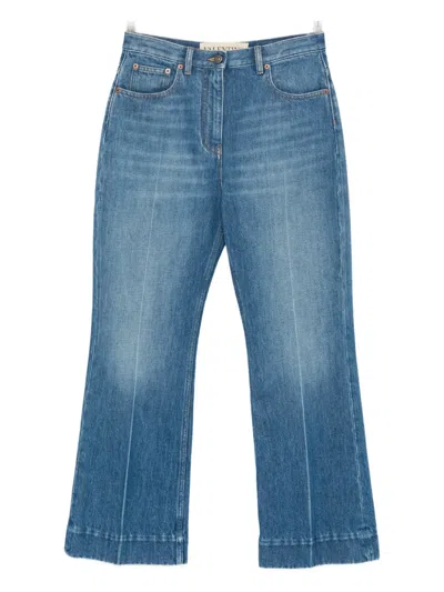 Valentino Multi-pocket Jeans In Blue