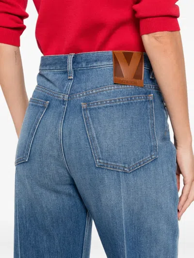 Valentino Multi-pocket Jeans In Blue