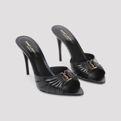 Saint Laurent Babylone 90 Patent Leather Sandals