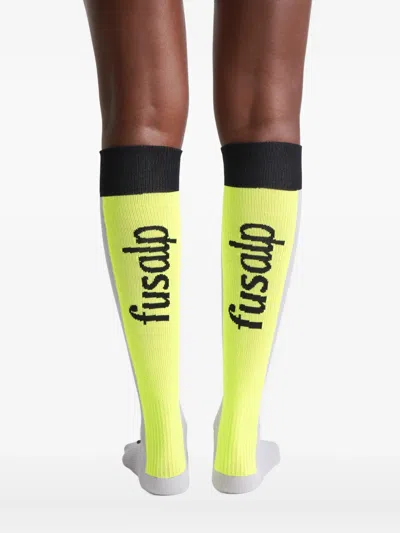 Fusalp Sock Fizz Panelled Socks In White