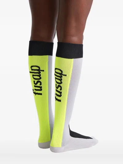 Fusalp Sock Fizz Panelled Socks In White
