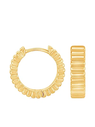 Dower & Hall Medium Humbug Earrings In Gold