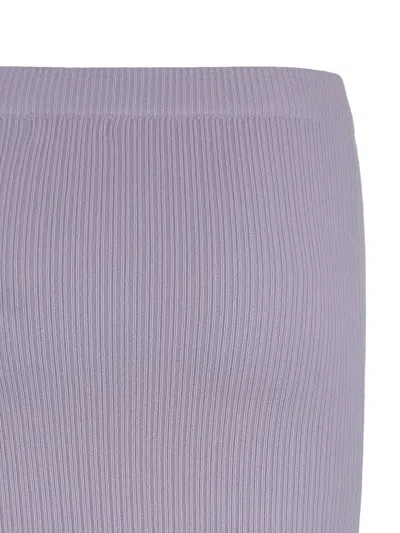 Sablyn Knitted Mini Skirt In Purple