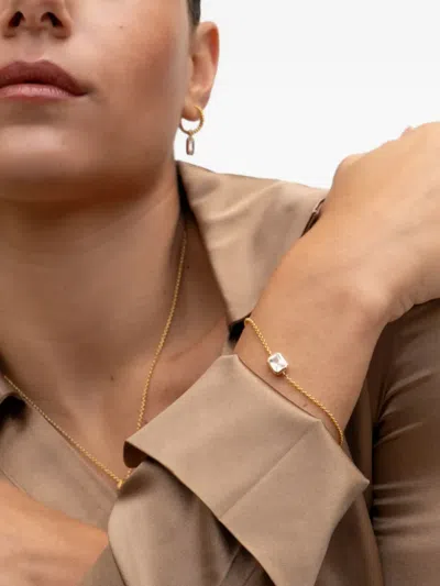 Dower & Hall Octagon-topaz Chain Bracelet In Gold