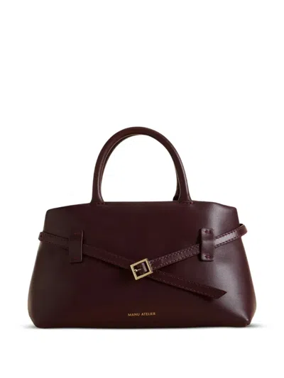 Manu Atelier Buckle-strap Tubular-handle Tote Bag