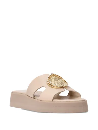 Kotris Sandals Platform Leather Medallion Sandals