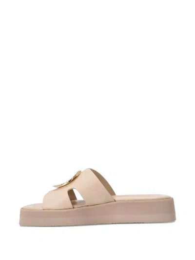 Kotris Sandals Platform Leather Medallion Sandals