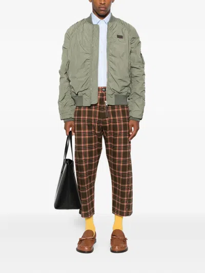 Moschino Blazer Ribbed Sleeve Zip Pockets In Gray