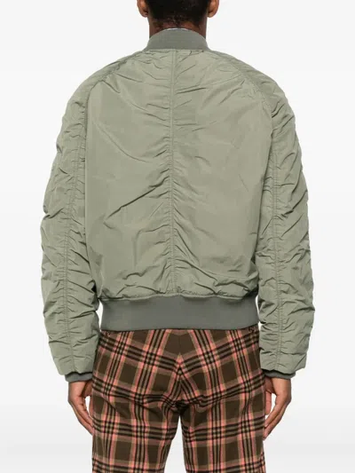 Moschino Blazer Ribbed Sleeve Zip Pockets In Gray