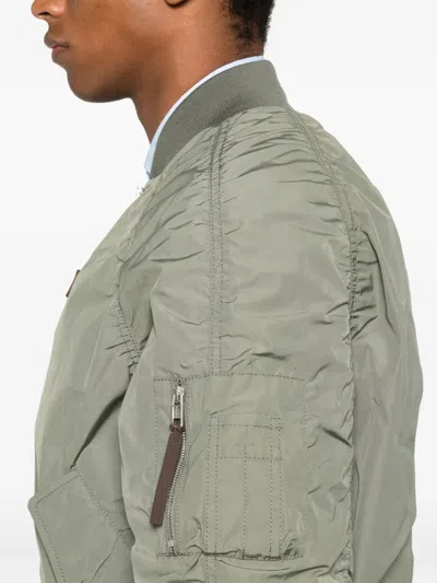 Moschino Blazer Ribbed Sleeve Zip Pockets In Gray