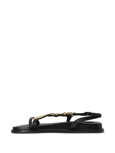 Kotris Sandals Leaf-embellished Buckle Sandals