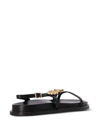 Kotris Sandals Leaf-embellished Buckle Sandals