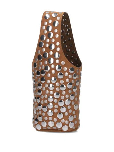 Khaite Livia Studded Suede Bucket Bag