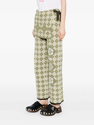 Yanyan Knits Checked Trousers
