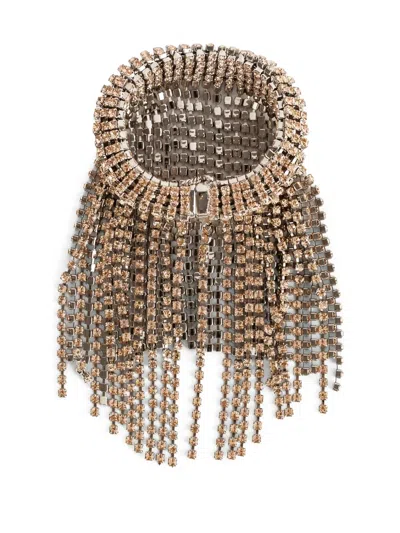 Rabanne Crystal-fringe Bracelet In Gold