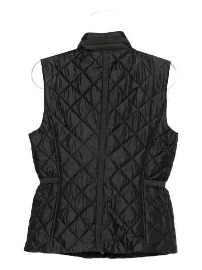 Michael Michael Kors Michael By Michael Kors Black Polyester Sleeveless Jacket In Black