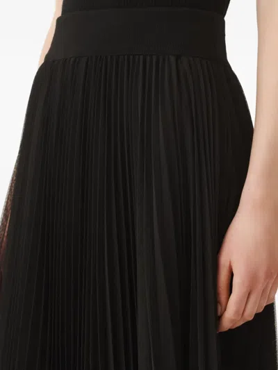 Fabiana Filippi Pleated Midi Skirt In Black