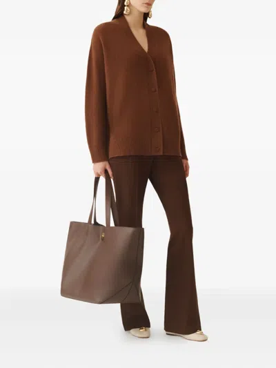 Fabiana Filippi Cashmere And Silk Sweater In Brown