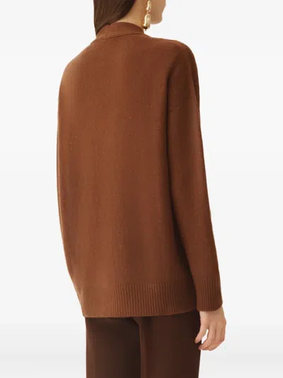 Fabiana Filippi Cashmere And Silk Sweater In Brown