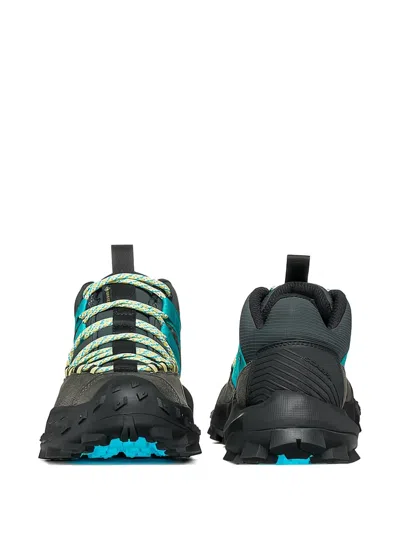 Scarpa Lace-up Rubber Sole Trainers In Black