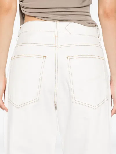 Jacquemus Le De-nimes Wide-leg Jeans In White