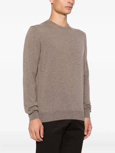 Corneliani Crew-neck Wool Sweater In Neutral