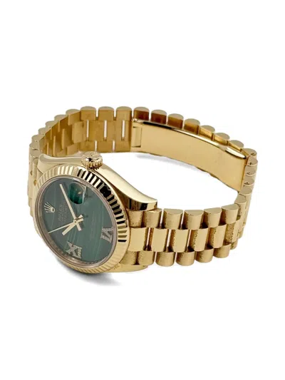 Pre-owned Rolex Datejust 31mm In Green