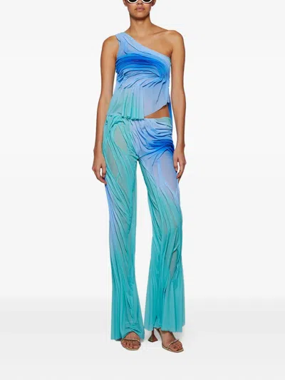 Di Petsa Wetlook Gradient Trouser Moonlight Gradient In Blue