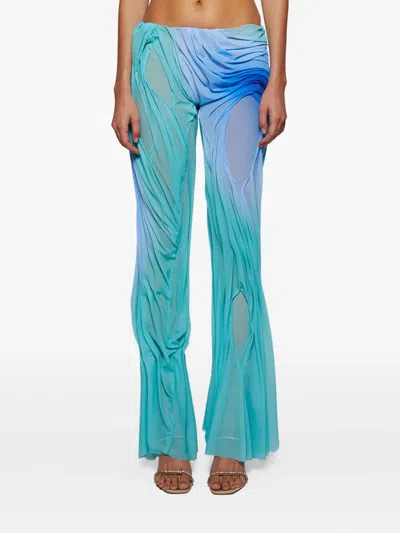 Di Petsa Wetlook Gradient Trouser Moonlight Gradient In Blue