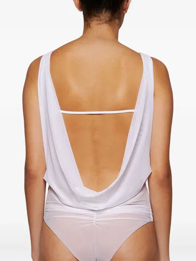 Di Petsa Wetlook Draped Swimsuit In Pink