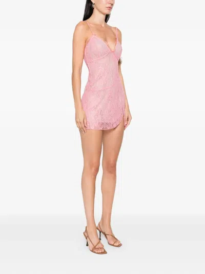 Roberta Einer Fairy Lace Mini Dress In Pink