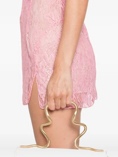 Roberta Einer Fairy Lace Mini Dress In Pink