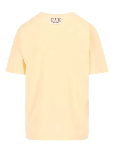 Khaite Logo-label T-shirt In Nude