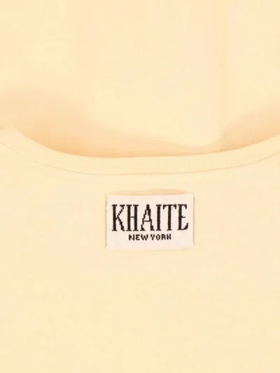 Khaite Logo-label T-shirt In Nude