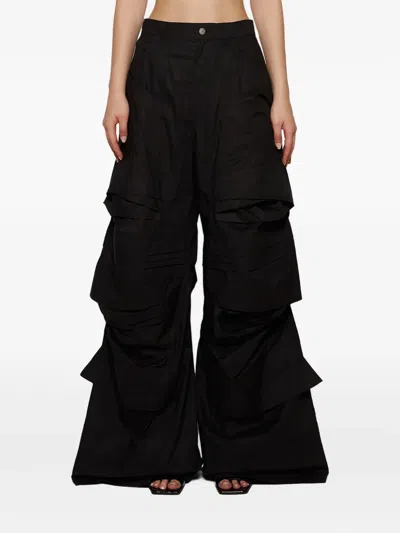 Natasha Zinko Spacesuit Layered-pocket Trousers In Black