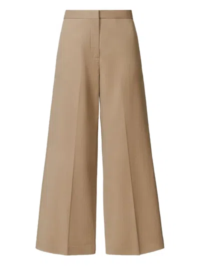 Fabiana Filippi Spoleto Trousers In Bi-stretch Fresco Wool In Nude