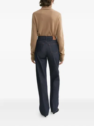 Totême Cotton Raw-denim Jeans In Black