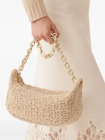 Fabiana Filippi Chain-strap Knitted Shoulder Bag