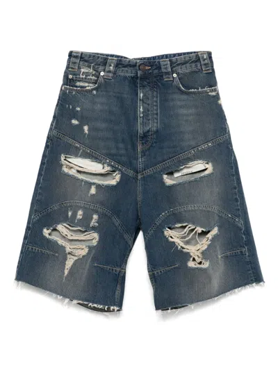 Balenciaga Distressed Denim Shorts
