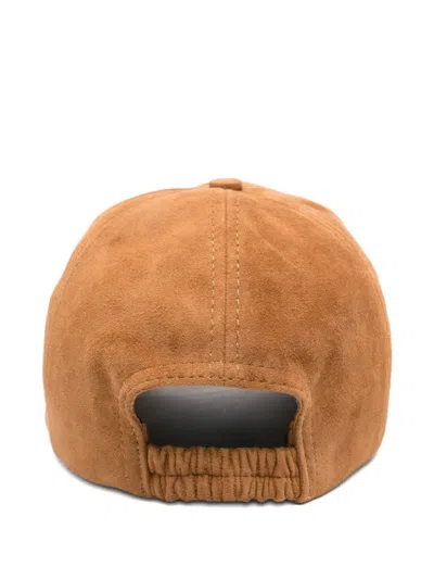 Ba&sh Leather Baseball Cap In Neutral