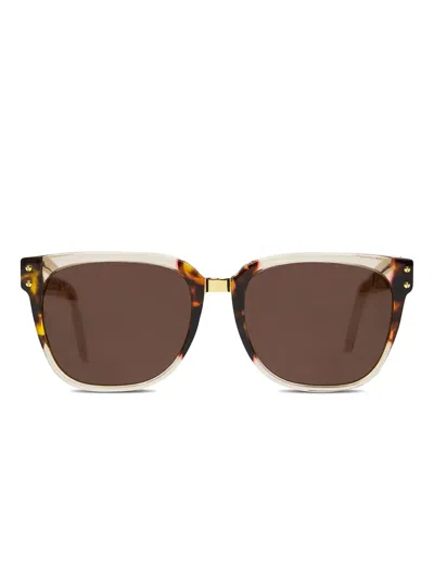 Retrosuperfuture People Francis Bicolor Sunglasses In Multi