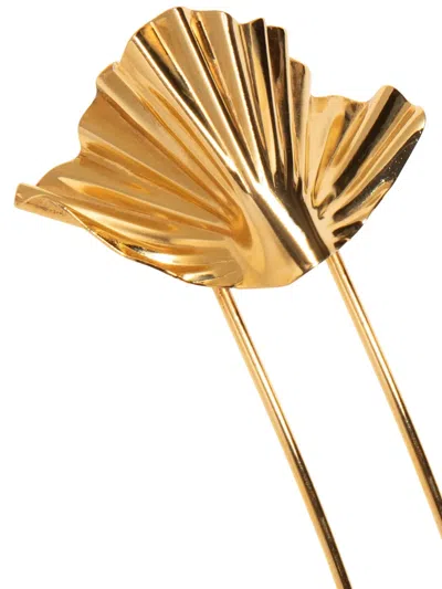 Jennifer Behr Floral-motif Hairpin In Gold