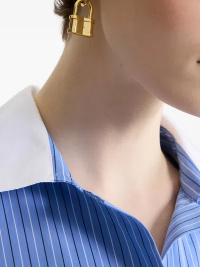 Patou Mini Padlock Earrings In Gold