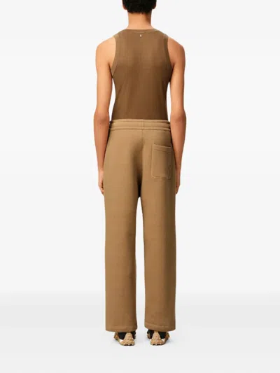Ami Alexandre Mattiussi Ami De Cœur Topstitched Trousers In Brown