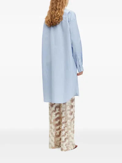 Samsoe & Samsoe Luana Shirt Dress In Blue