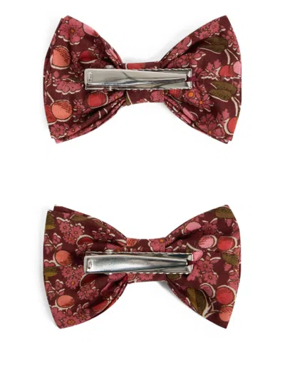 Bonpoint Tutu Hair Clip (set Of Two) In Brown